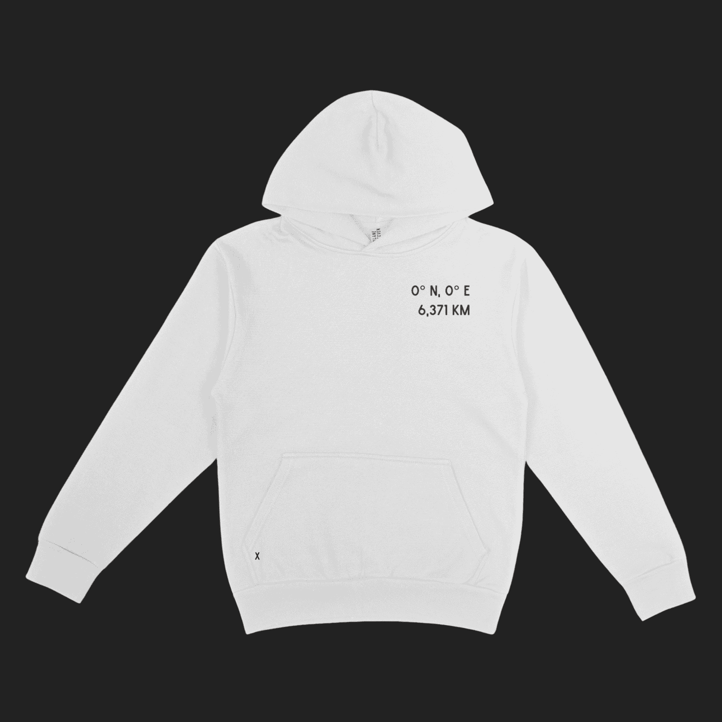 Center of the World Hoodie in White